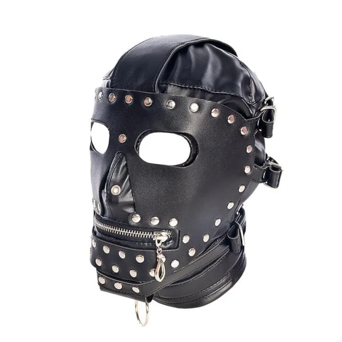 Full Face Leather BDSM Lovegasm Restraints