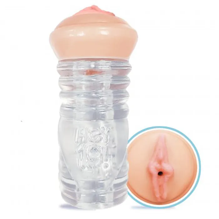 Icon Brands Male Sex Toys Hey 19 Clear Stroker Leah Gotti