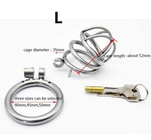 IGRARK 304 Stainless Steel 3 Size Bird Cock Cage Lock Adult Game Metal Male Chastity Belt Device Penis Ring Sex Toys For Men LAZADASEXTOYS Male Sex Toys