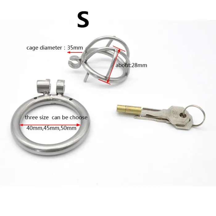 IGRARK 304 Stainless Steel 3 Size Bird Cock Cage Lock Adult Game Metal Male Chastity Belt Device Penis Ring Sex Toys For Men LAZADASEXTOYS Male Sex Toys
