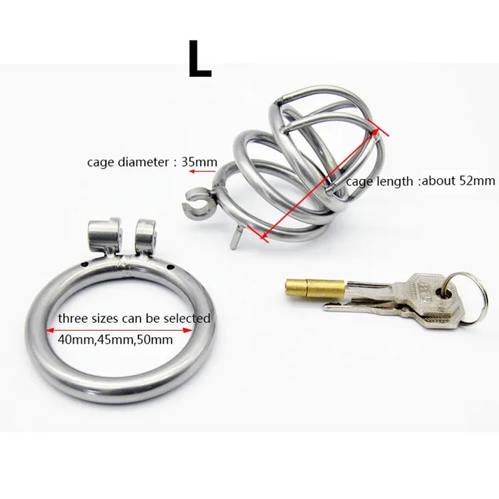 IGRARK 304 Stainless Steel 3 Size Bird Cock Cage Lock Adult Game Metal Male Chastity Belt Device Penis Ring Sex Toys For Men LAZADASEXTOYS Male Sex Toys