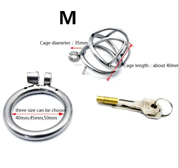 IGRARK 304 Stainless Steel 3 Size Bird Cock Cage Lock Adult Game Metal Male Chastity Belt Device Penis Ring Sex Toys For Men LAZADASEXTOYS Male Sex Toys