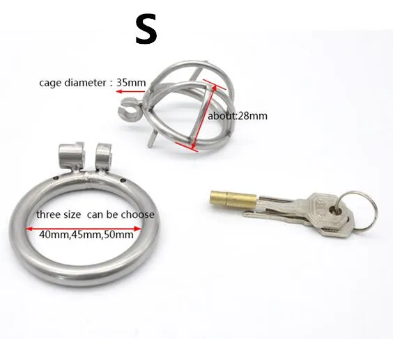 IGRARK 304 Stainless Steel 3 Size Bird Cock Cage Lock Adult Game Metal Male Chastity Belt Device Penis Ring Sex Toys For Men LAZADASEXTOYS Male Sex Toys