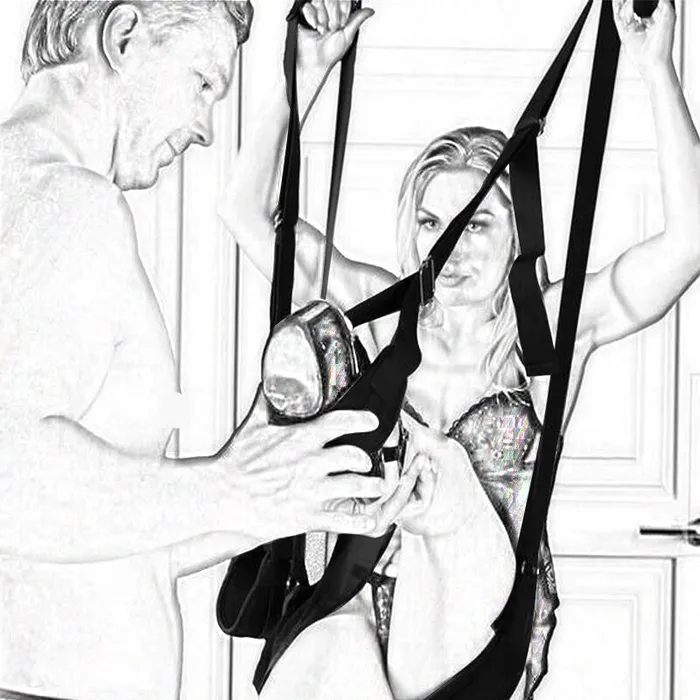LAZADASEXTOYS Couples Sex Swing Furniture Fetish BDSM Bandage Restraints Sex Love Chairs Hanging Door Swing Erotic Adult Sex Toys For Couples Games