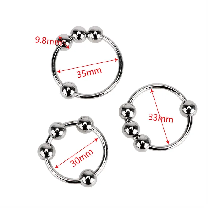 LAZADASEXTOYS Male Sex Toys VATINE Cock Ring Foreskin Male Chastity Device Stainless Steel Delay Ejaculation Sex toys for Men Penis Ring Penis Sleeve