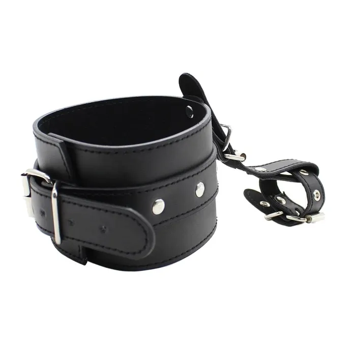 Lovegasm Restraints Foot and Toe Cuffs in Adjustable Black Leather