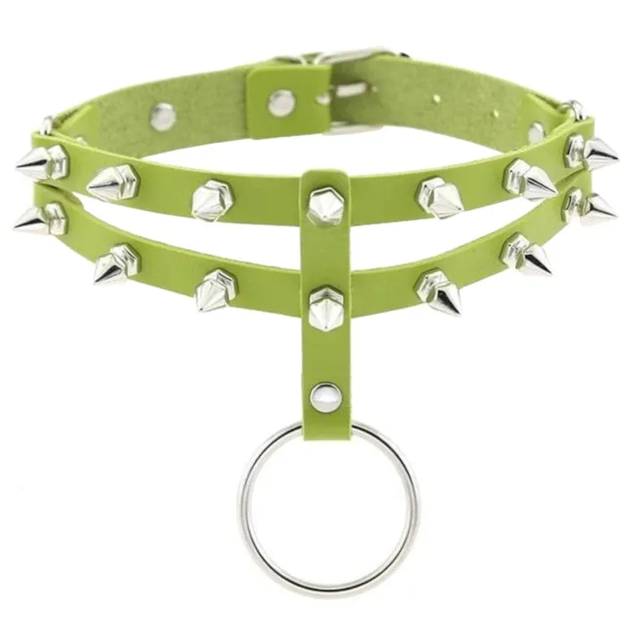 Lovegasm Vibrators Colored Studded Gothic Choker