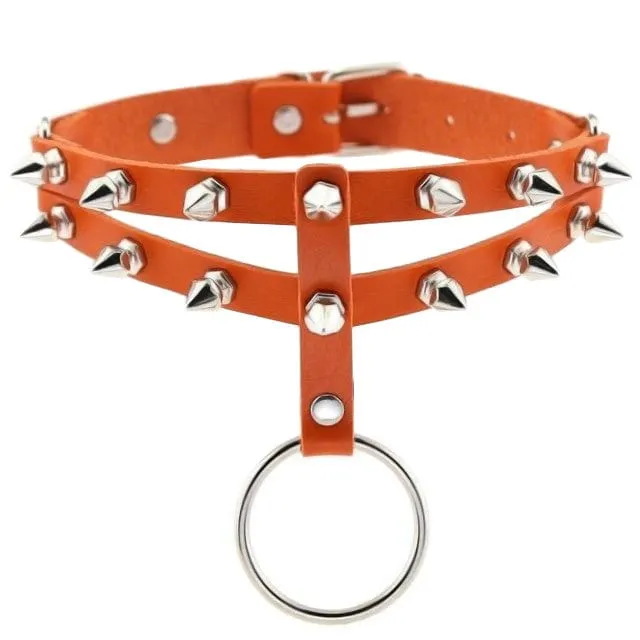 Lovegasm Vibrators Colored Studded Gothic Choker
