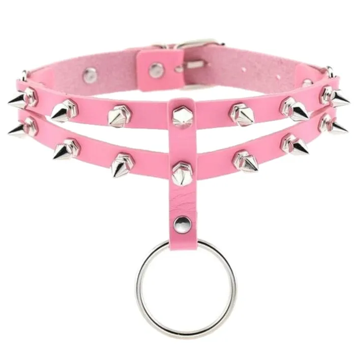 Lovegasm Vibrators Colored Studded Gothic Choker