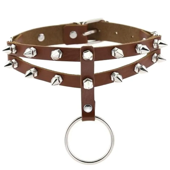 Lovegasm Vibrators Colored Studded Gothic Choker
