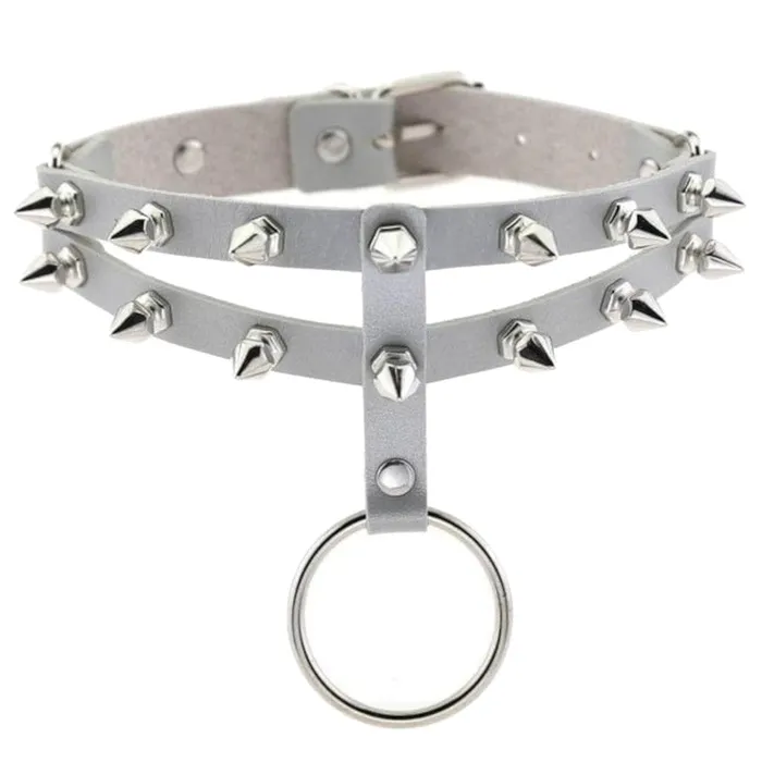 Lovegasm Vibrators Colored Studded Gothic Choker