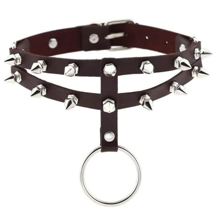 Lovegasm Vibrators Colored Studded Gothic Choker
