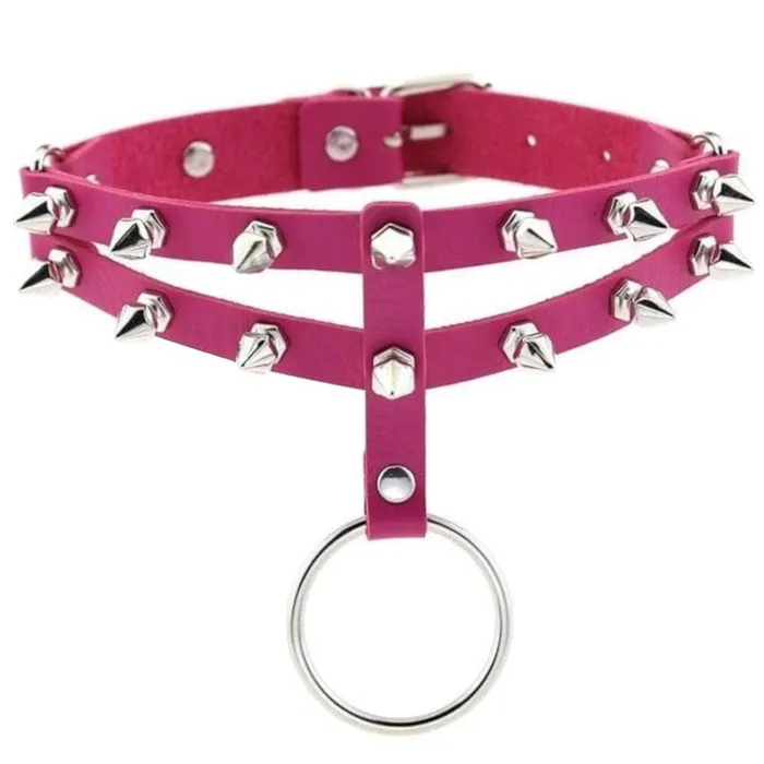 Lovegasm Vibrators Colored Studded Gothic Choker