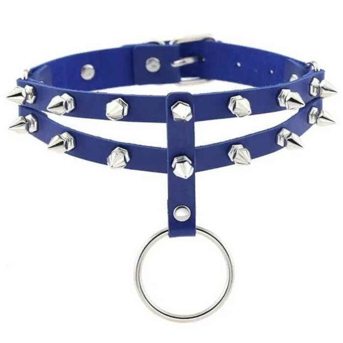 Lovegasm Vibrators Colored Studded Gothic Choker