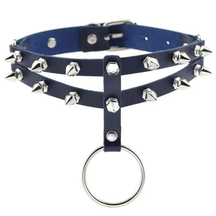 Lovegasm Vibrators Colored Studded Gothic Choker