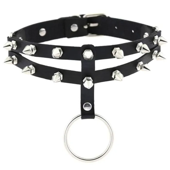 Lovegasm Vibrators Colored Studded Gothic Choker