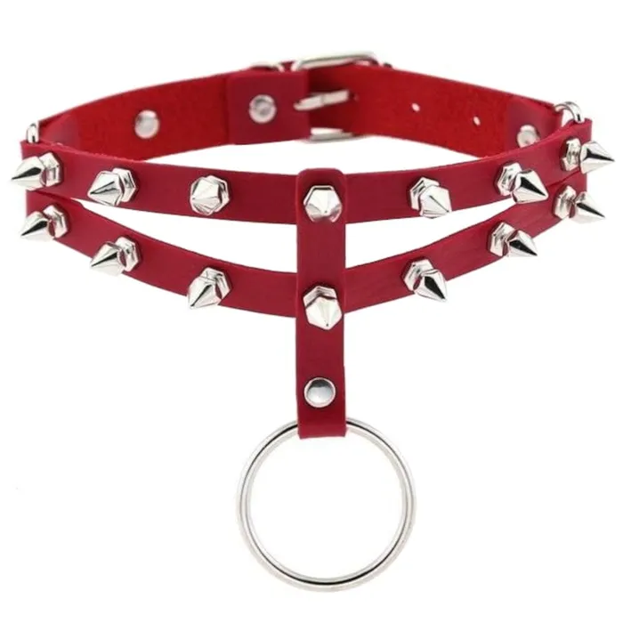 Lovegasm Vibrators Colored Studded Gothic Choker