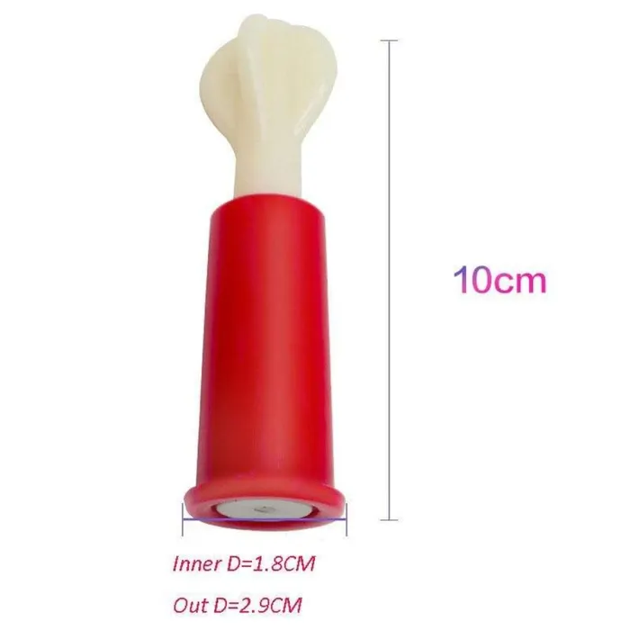 Lovegasm Vibrators Powerful Red Sucker Plastic Nipple Stimulator