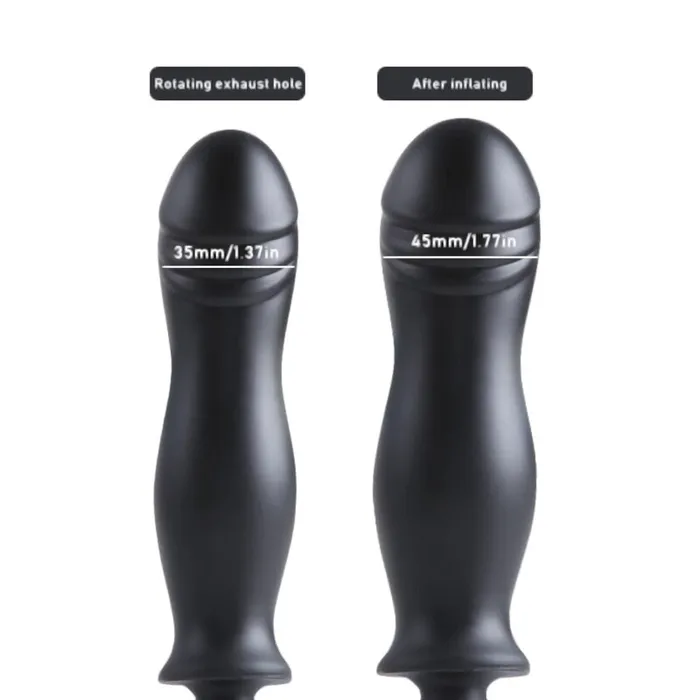 Male Sex Toys Lovegasm Curvy Cock Prostate Stimulating Inflatable Plug Men Silicone