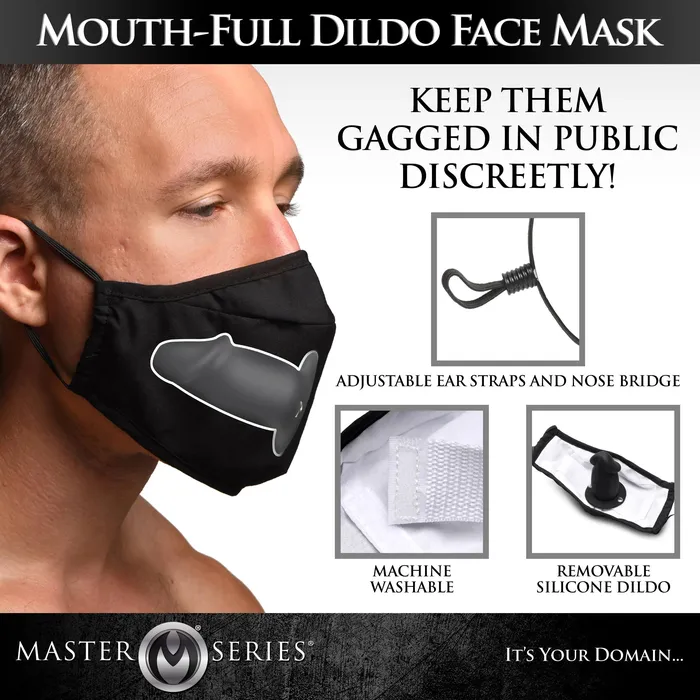 Master Series Dildos MouthFull Dildo Face Mask