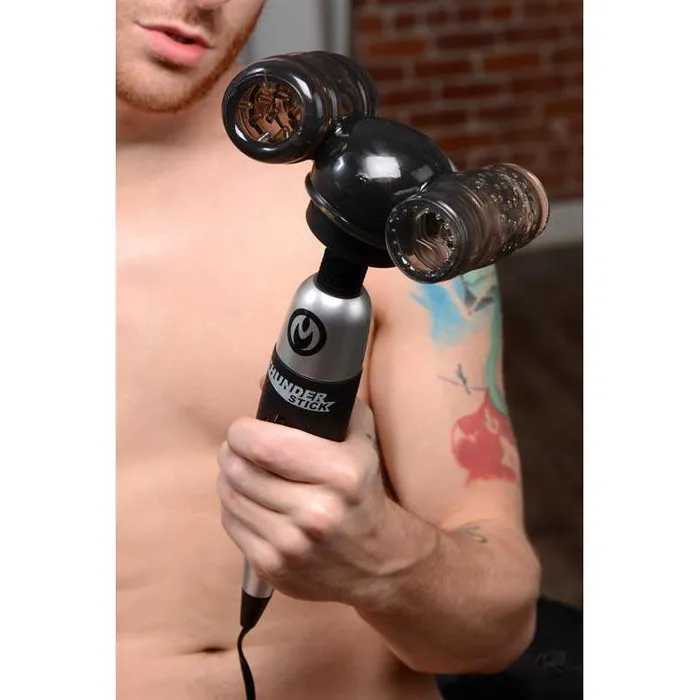 Master Series Female Sex Toys Thunder Stroke 2 in 1 Wand Masturbation Attachment