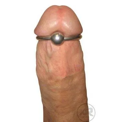 Master Series Male Sex Toys Steel Ball Head Ring