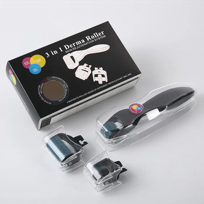 missammy Anal 3 in 1 Microneedle Derma Roller Meso Roller for Acne Scar Freckle Set210