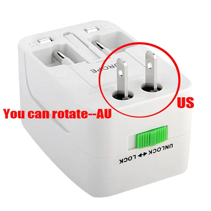 missammy Beauty Tool EU AU UK US To Universal World Travel AC Power Plug Convertor Adapter Socket503 Anal