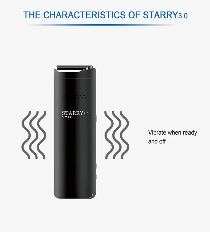 missammy Male Sex Toys Beauty Device XMAX STARRY 30 2 IN 1 VAPORIZER FOR DRY HERB AND WAX WITH VIBRATION ALERT 994