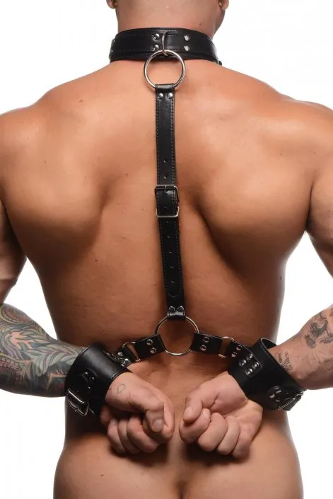 Neck to Wrist Restraints XR Brands Strict Couples