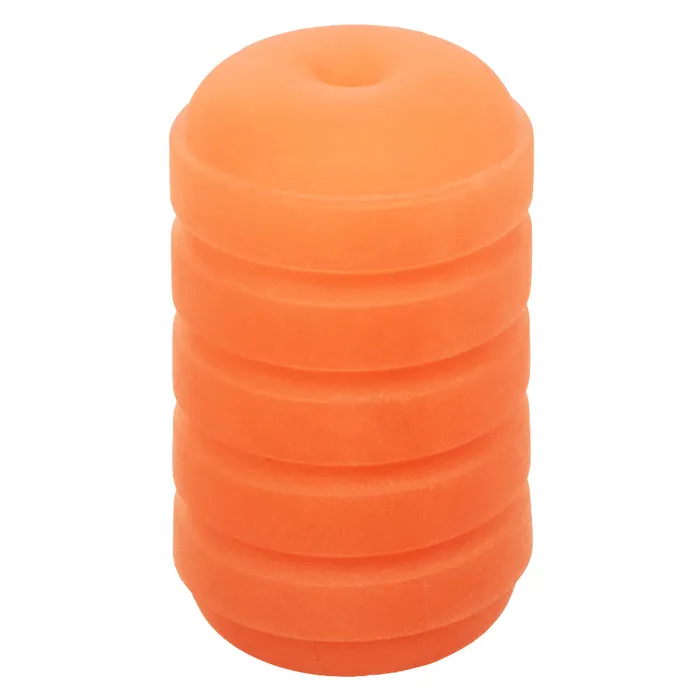 Pop Sock Ribbed Orange CalExotics Female Sex Toys