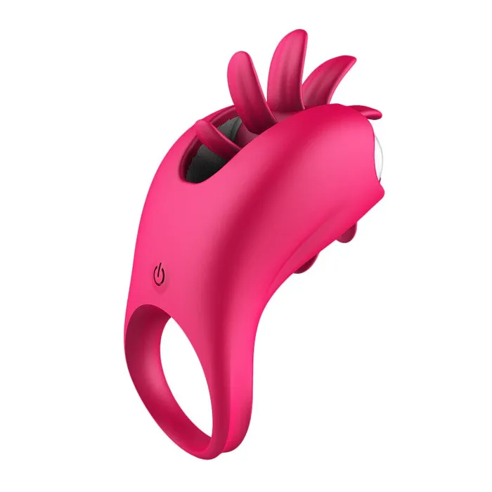 Rotation Oral Tongue Licking Penis Vibrating Ring Woman Gspot Massage Vagina Clitoris Stimulate Vibrator Sex Toys for Couples LAZADASEXTOYS Couples