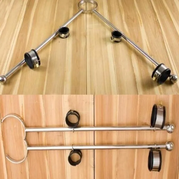 Stainless Ankle Spreader Toy Bar Lovegasm Vibrators