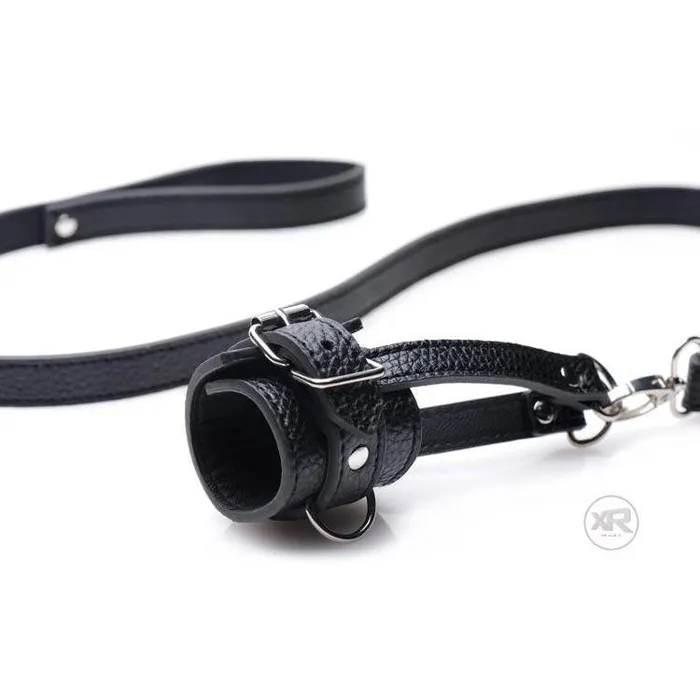 Strict Ball Stretcher With Leash Male Sex Toys