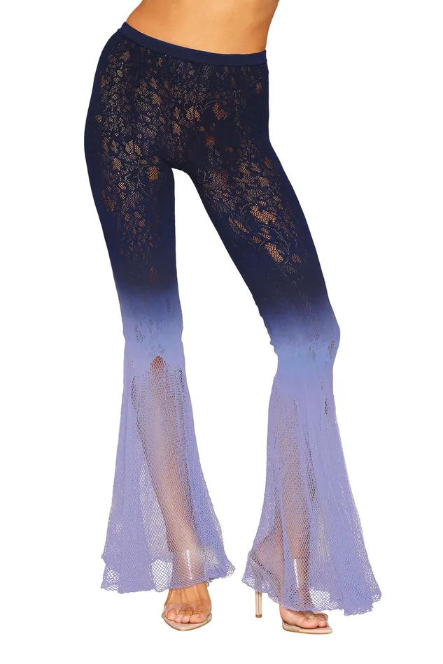 Teddies And Bodies Dreamgirl Flair Leg Pantyhose One Size Denimhydrangea