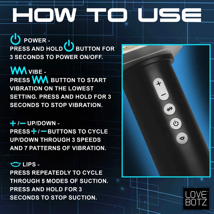 Thunder Stroker Sucking Masturbator LoveBotz Male Sex Toys