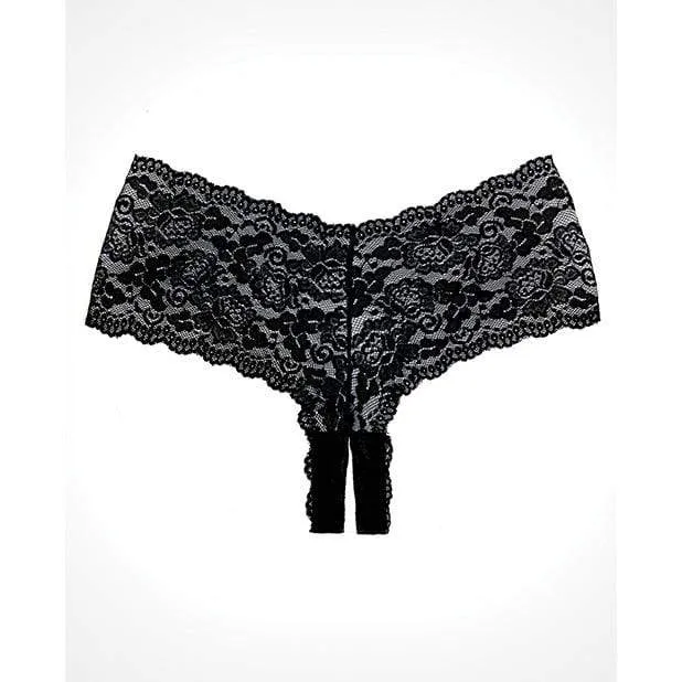 Allure Lingerie Adore Candy Apple Panty OS Black Allure Lingerie Vibrators