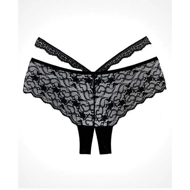 Allure Lingerie Adore Heartbreaker Panty OS Black Allure Lingerie Anal