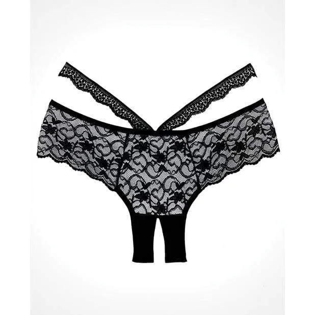 Allure Lingerie Adore Heartbreaker Panty OS Black Allure Lingerie Anal