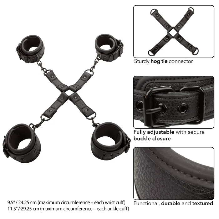 Anal California Exotics California Exotics Nocturnal Collection Hog Tie Black
