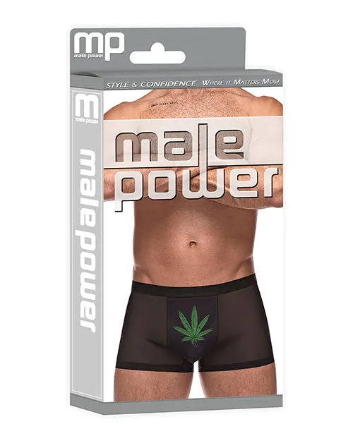 Anal Comme Ci Comme Ca Private Screening Micro Mesh Modal Pot Leaf Black