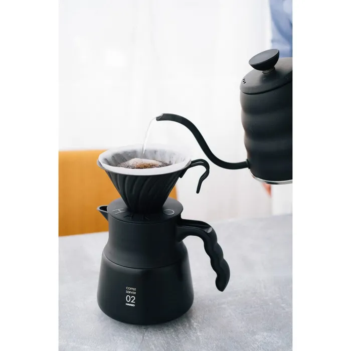 Anal Hario Hario V60 Metal Dripper for 1 to 4 Cups Matt Black