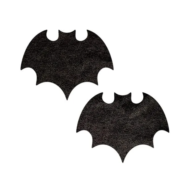 Anal Pastease Premium Liquid Bats Pasties Nipple Covers OS Black Pastease