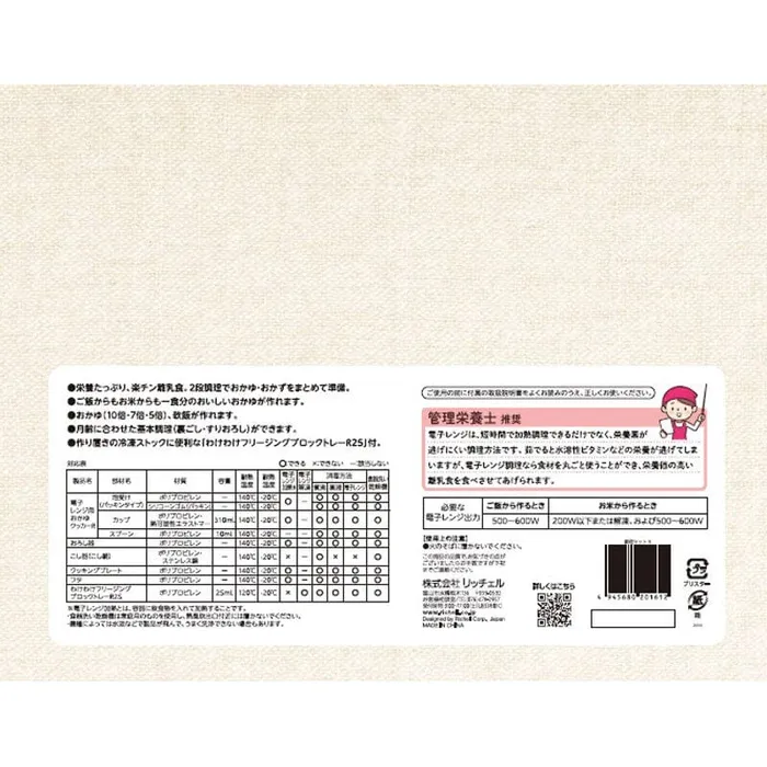 Anal Richell Baby Food Multipurpose Preparation Cooking Gift Set Richell