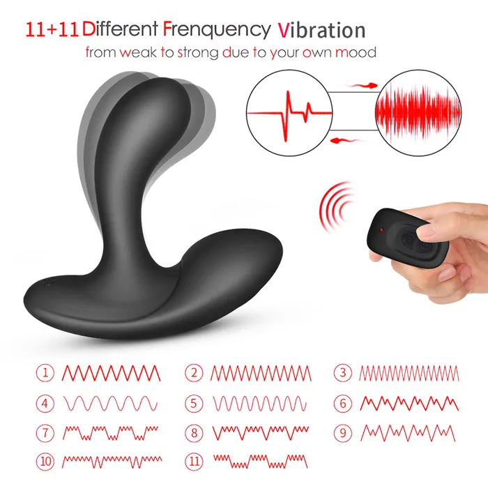 Anal YOSPOSS Remote Control 11 Speed Prostate Massager Gspot Vibrating Stimulator