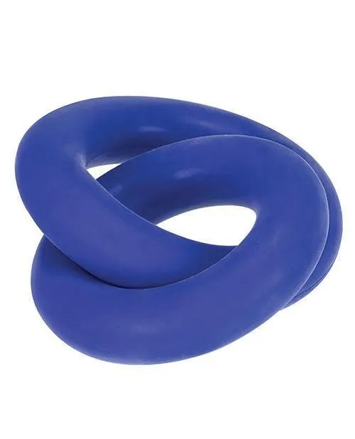 Blue Ox Designs LLCDba Oxballs Male Sex Toys Hunky Junk Duo Linked Cock Ball Rings Cobalt