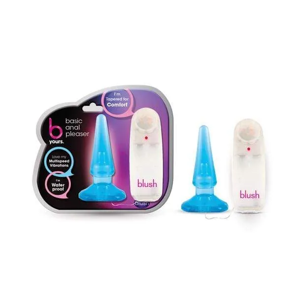 Blush Novelties Blush Novelties B Yours Remote Control Basic Anal Pleaser Plug Blue Anal Blush Novelties Blush Novelties B Yours Remote Control Basic Anal Pleaser Plug Blue Anal