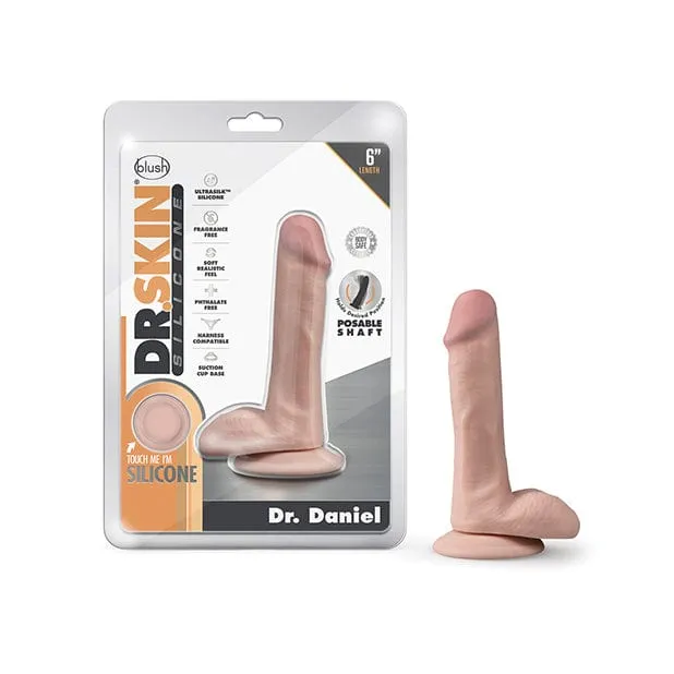 Blush Novelties Dildos Blush Novelties Dr Skin Silicone Dr Daniel Realistic Dildo with Balls 6 Vanilla Blush Novelties Dildos Blush Novelties Dr Skin Silicone Dr Daniel Realistic Dildo with Balls 6 Vanilla
