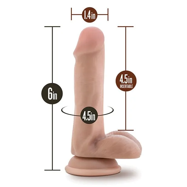 Blush Novelties Dildos Blush Novelties Dr Skin Silicone Dr Daniel Realistic Dildo with Balls 6 Vanilla