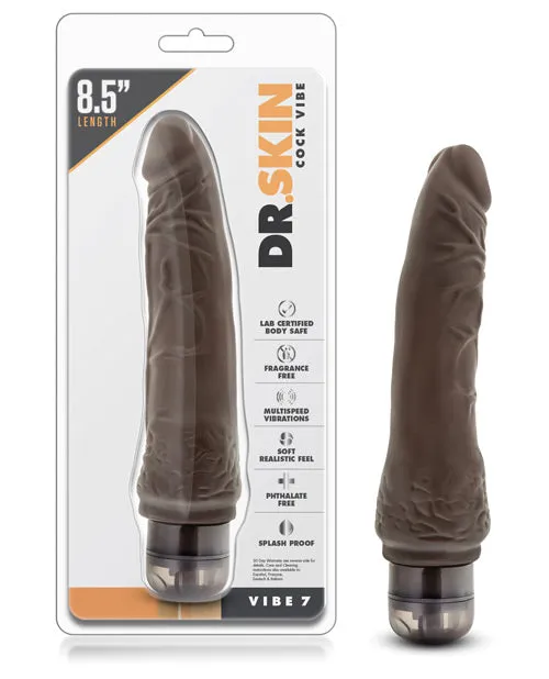 Blush Novelties Vibrators Blush Dr Skin Mr Skin Vibe 7 Chocolate